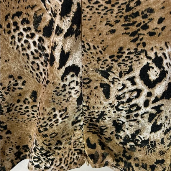 Karen Kane Leopard Print Silky Wrap Blouse, Size XL - Picture 6 of 6